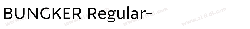 BUNGKER Regular字体转换 BUNGKER Regular字体转换